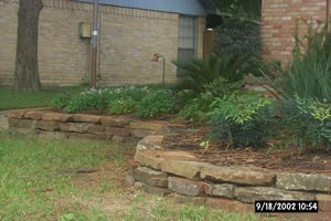 Bayside Landscape Services - Natural Rock Borders - Houston, Texas